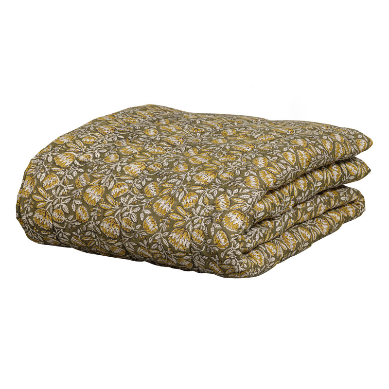 Cotton Floral Bedspread