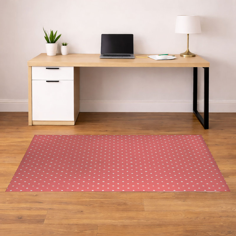 Tapis de bureau léger Leo, L 72 po x P 48 po, Vieux rose