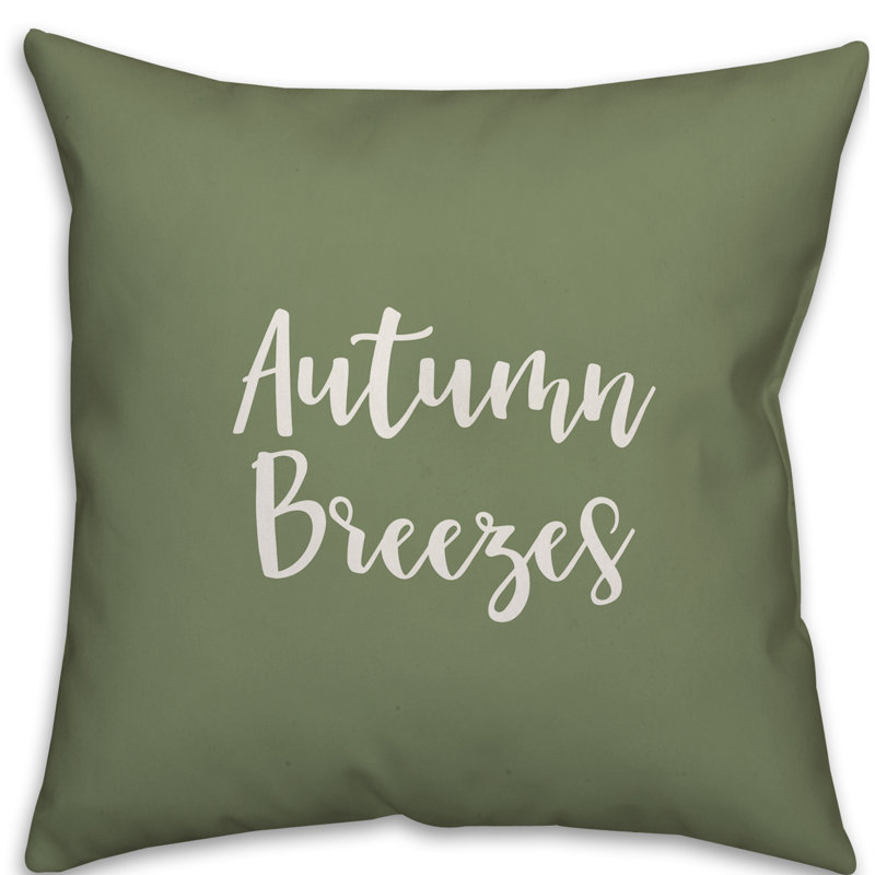 Coussin Autumn Breezes, vert, Coussin décoratif
