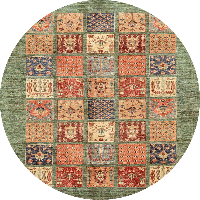 Tapis abstrait moderne 3733ABS3738, Rond 6 pi