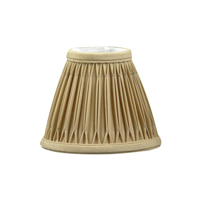 4" H x 5" W Empire Lamp Shade (Clip on) in Vintage Gold