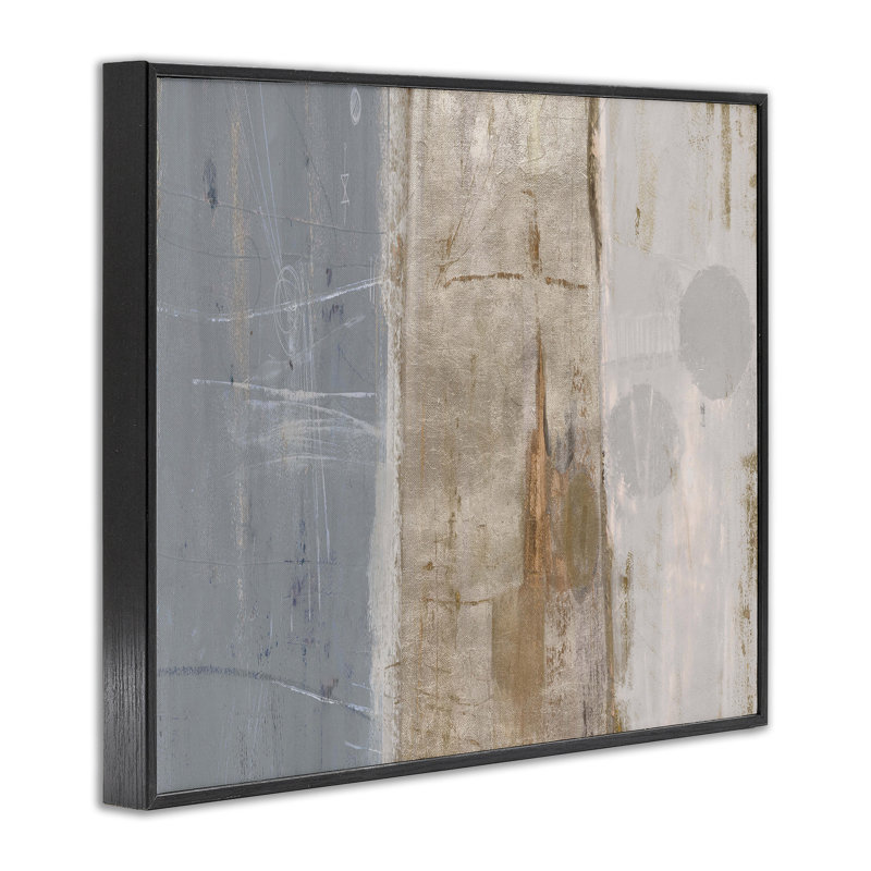 «Tunnel Vision Abstraction», estampe numérique par Kingsley, Giclée encadrée noir minuit, H 16 po x l 20 po