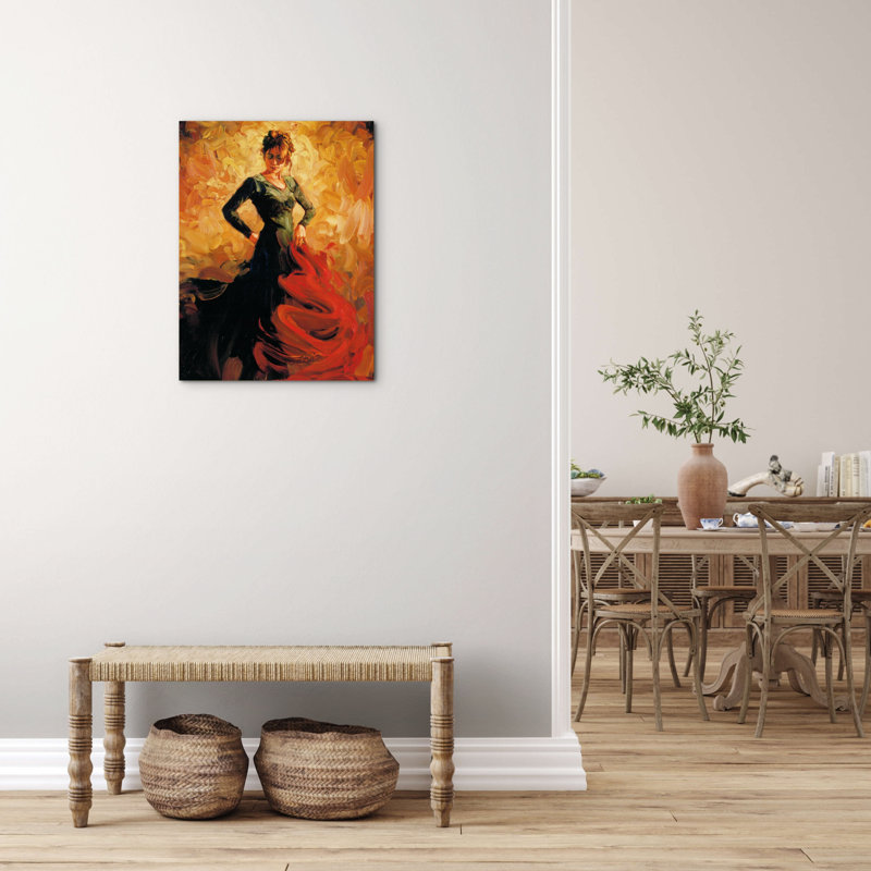 Flamenco II by Art Studio 77.5cm H x 58cm W MetalArt Materic Aluminum Satin Effect, Frameless Panel, Lightweight Ready to Hang