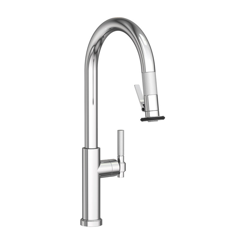 Pull-Down Kitchen Faucet - Trigger Spray, Polished Chrome