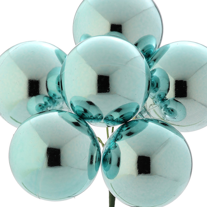 Boule de 40 tiges en plastique incassable 40 mm , Bleu aqua