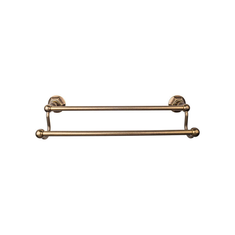 Edwardian Bath Double 32 1/2" Wall Mounted  Towel Bar, German Bronze