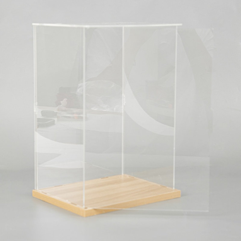 Vitrine de présentation en acrylique pour boîtes de poupée transparentes d'une hauteur de 31,5 cm