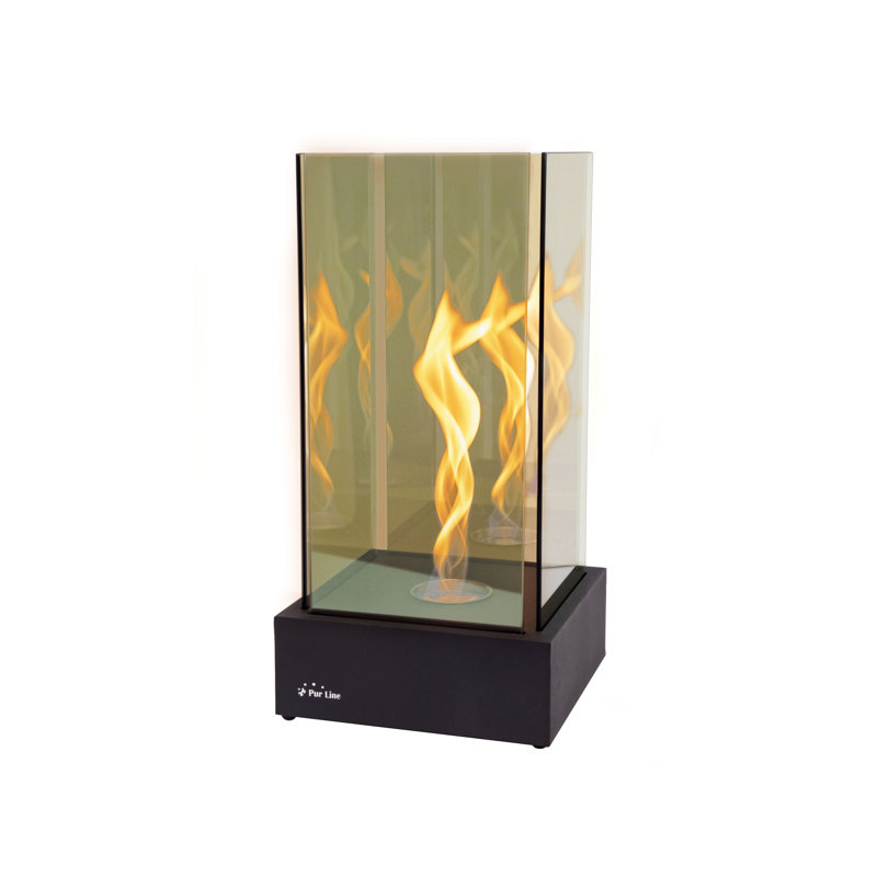Bio-Ethanol Outdoor Tabletop Fireplace with Flame Guard