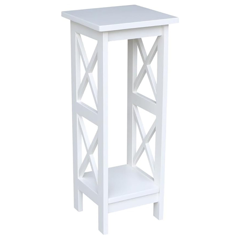 Support pour plante 30 po, H 30 po x L 12 po x P 12 po, Blanc neige