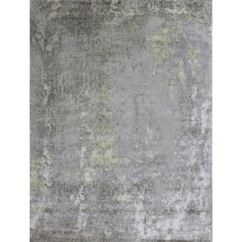 Area Rug in Beige/White/Gray, Rectangle 5' x 8'