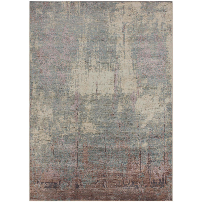 Geometric Hand Knotted 153cm X 217cm Area Rug