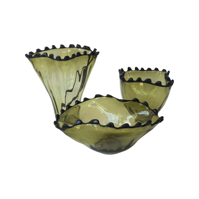 Vase Deepwater vert grand, Grand