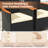 9 Pcs Patio Dining Set For 8 Large Conversation Set W/ Umbrella Hole Seat Cushion