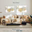 Avery dynamique doré sur gris II-107678263