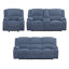 Ensemble inclinable de salon, canapé et fauteuil inclinable 3 pièces Roundhill Furniture Blitz-112677240