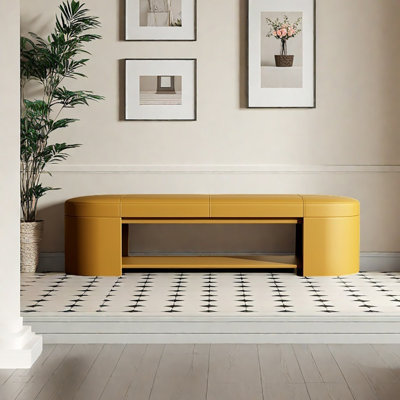 Tabouret avec rangement à chaussures 47,2 po