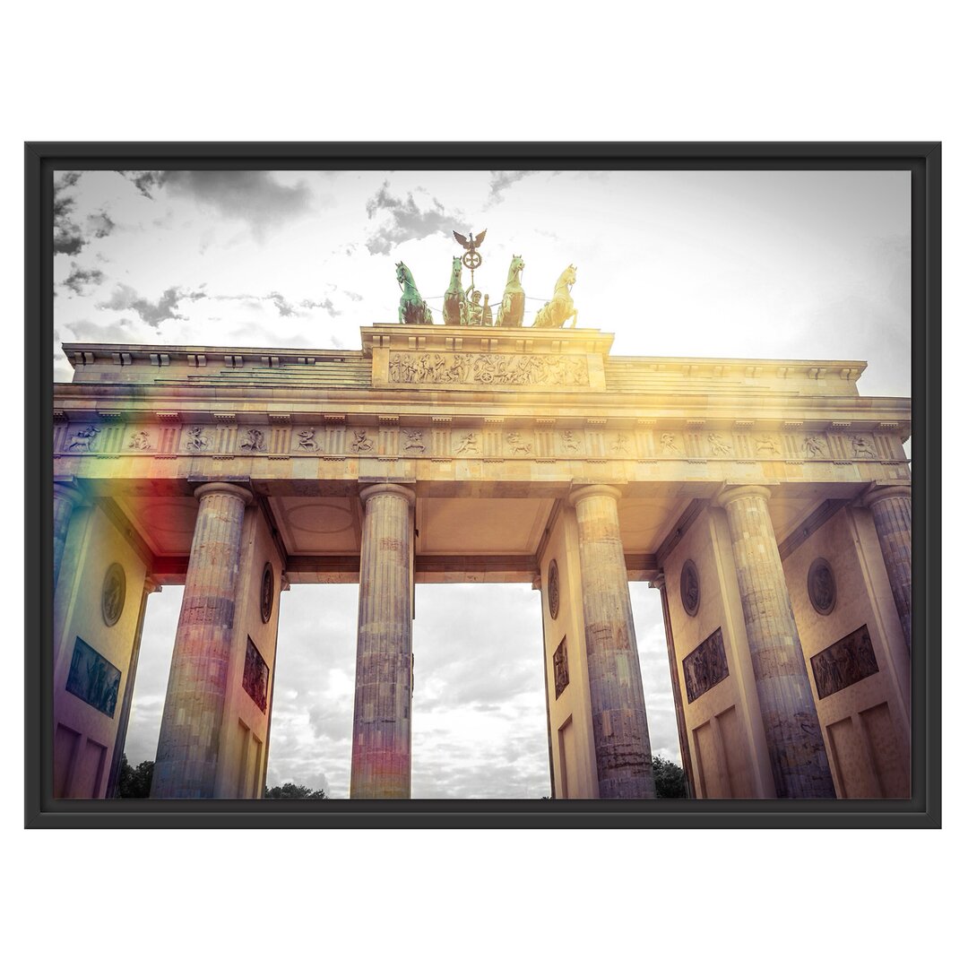 Gerahmtes Wandbild Brandenburger Tor in Berlin