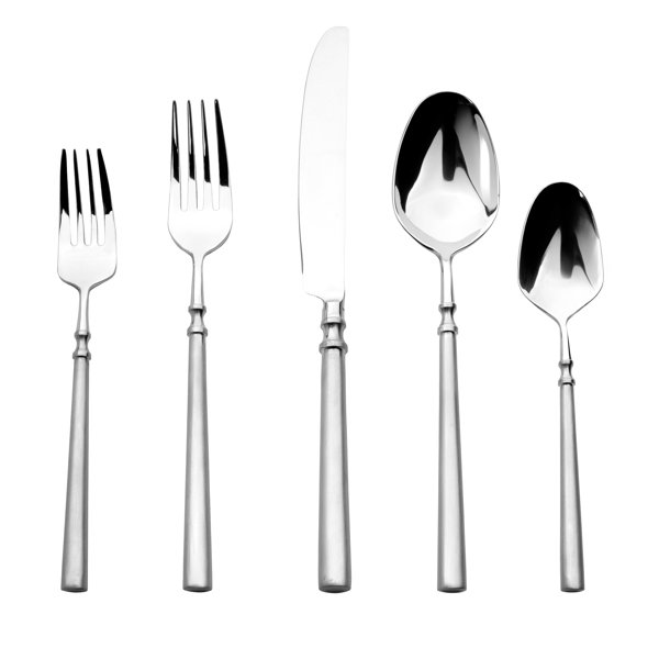 Regal Copper Handle 18/10 Stainless Steel 20 Piece Flatware Set, Service For 4
