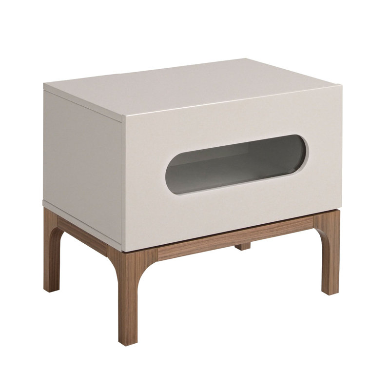 60cm W Manufactured Wood Bedside Table