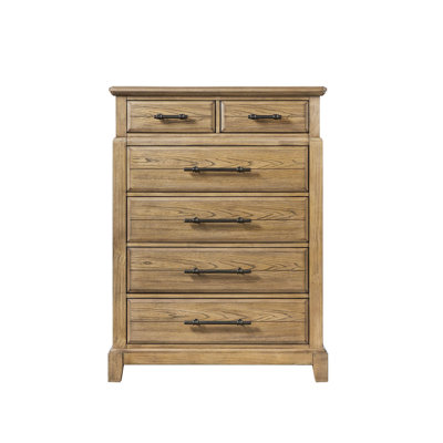 Commode 6 tiroirs - Finition caramel