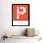 Perth UK City Map Perth UK Orange - Single Picture Frame Typography