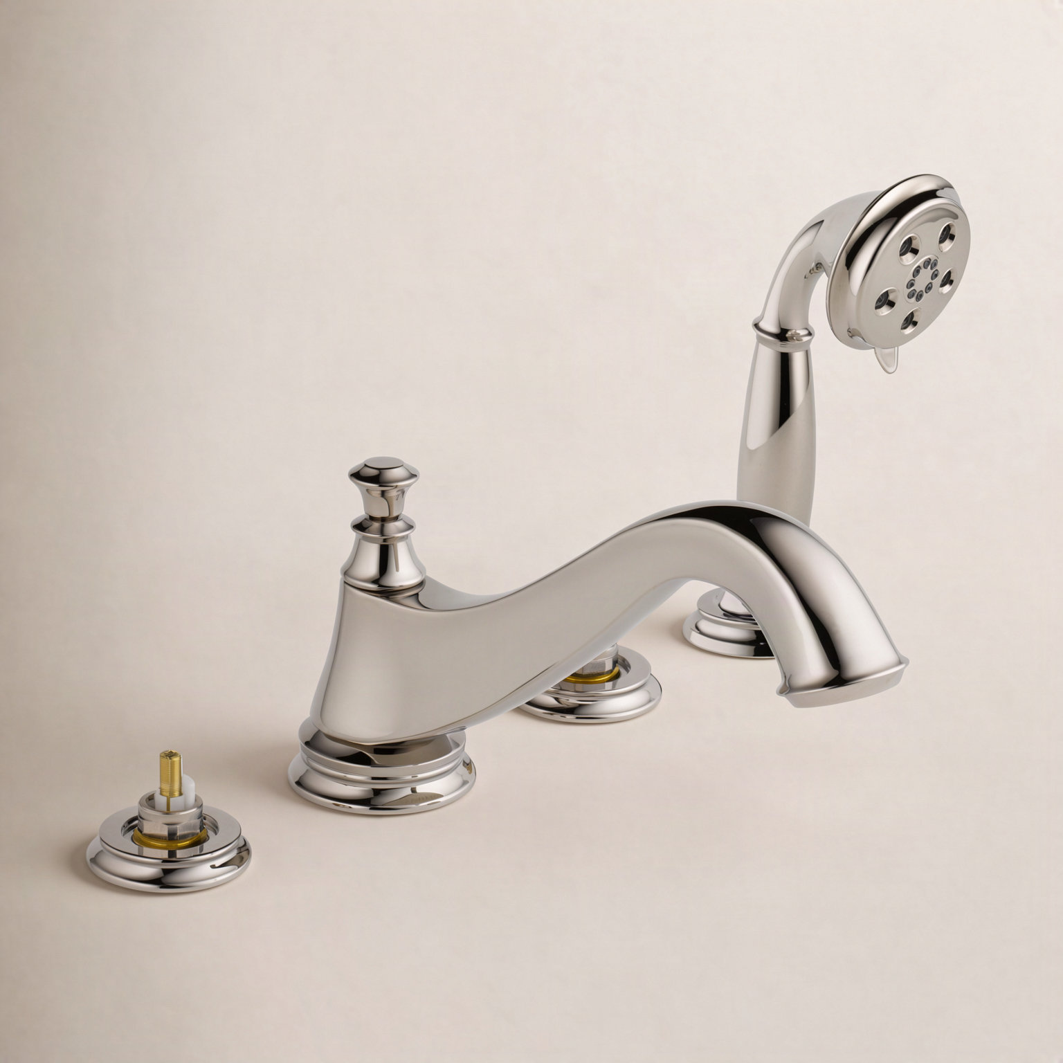 Cassidy™ Deck-Mounted Roman Tub Faucet, Brilliance Polished Nickel