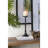 Set of 2 Decorative Black Iron Candle Holder with Spindle Design