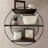 Alaina 3 Piece Circle Wood Floating Shelf-847772614