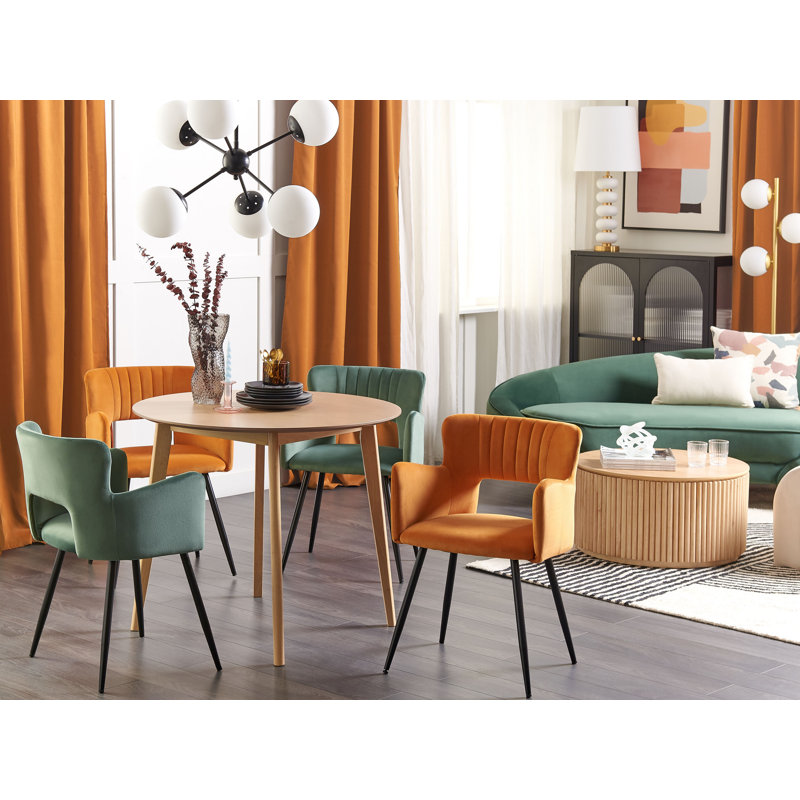 Kirssy Upholstered Dining Chair, Orange