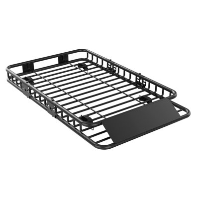 Global Heavy Duty Roof Rack Basket – 200 lbs Capacity, Sturdy Steel, Extra Large 64" x 39" x 6" Rooftop Luggage Carrier for SUVs, Trucks, Vehicles – Three-Section Design with Extension