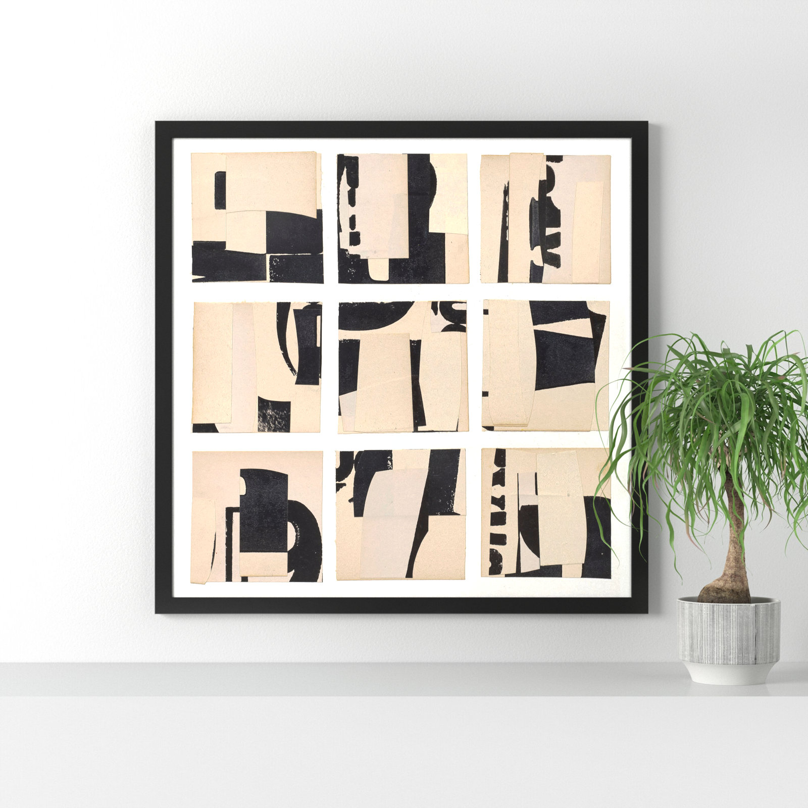 Typeface by Sarah Short, Black, 44" H x 44" W x 1.25" D