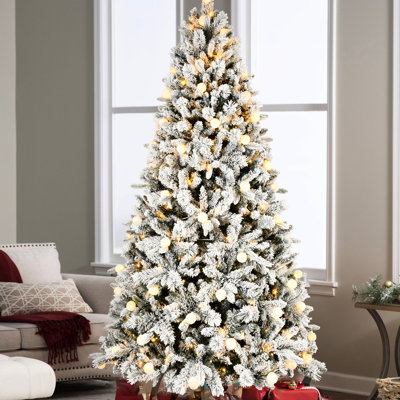 Arbre de Noël 400l à DEL 400l avec G45, 10 modes d'éclairage, interrupteur au pied, support en métal stable, fil mémoire et lumières colorées ultra réalistes, aiguille dure Pe + + +
