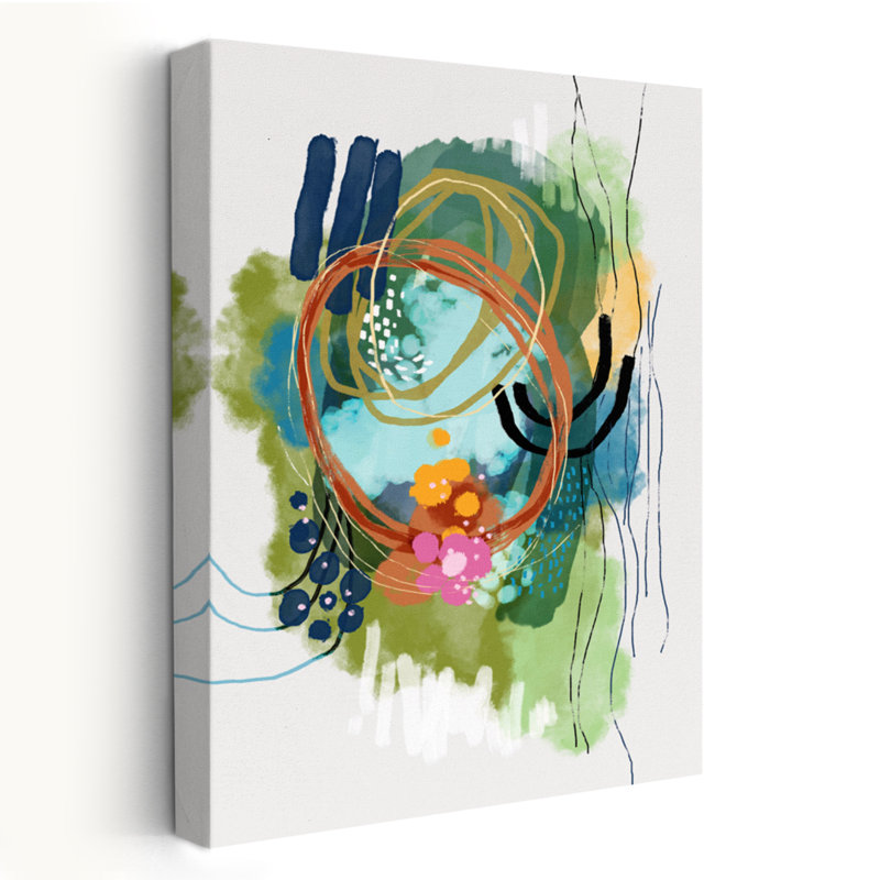 Lys sur le lac - Art abstrait, H 24 po x l 16 po