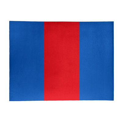 Tapis bleu/rouge