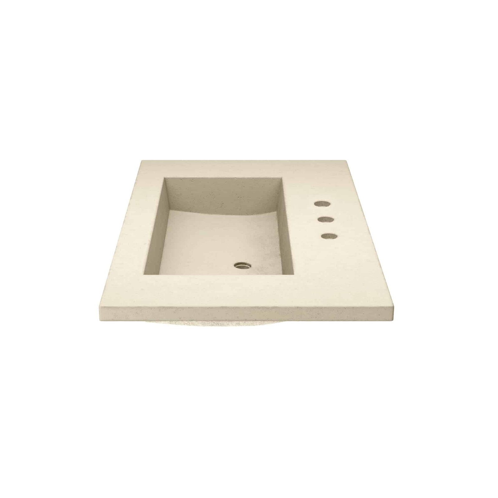 NativeStone Capistrano Vanity Top with Sink, Sand, 8" Centers