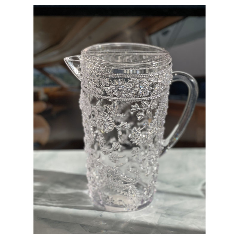 Set of Six Clear Acrylic Pitcher