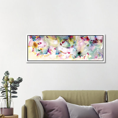 Magenta Field by Hodaya Louis - Panoramic Painting on Canvas