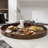 Arooj Round Solid Walnut Serving Tray-1763482788
