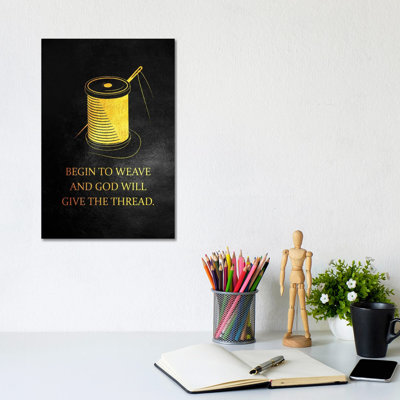 German Proverb by Adrian Baldovino - Wrapped Canvas Print