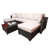 Coussin beige / structure brune est en rupture de stock