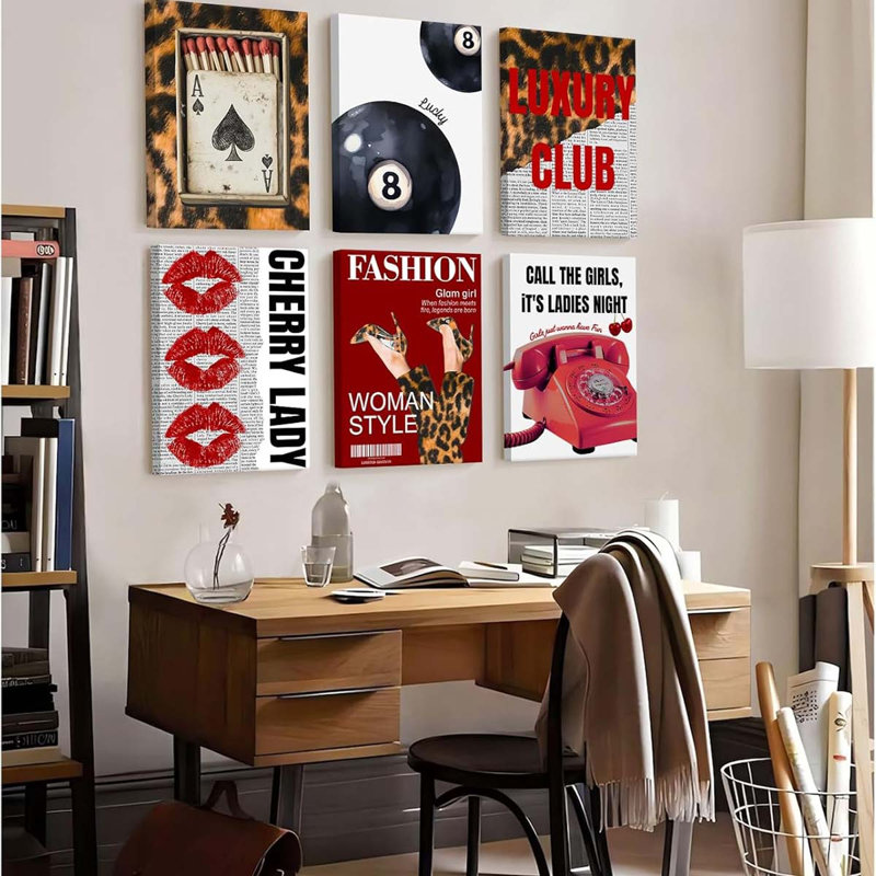 6 Piece Wrapped Canvas Print