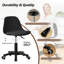 XUEGW - Ensemble de 2 chaises de bureau pivotantes à dossier bas avec support lombaire pour étudiants-1298359273