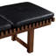 Banc rembourré en cuir véritable Anjalika
