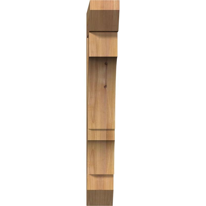 Support latté l 3 3 po x P 18 po x H 26 po, cèdre rouge de l'Ouest, H 26 po x l 3,5 po x P 18 po, Cèdre rouge, Lisse