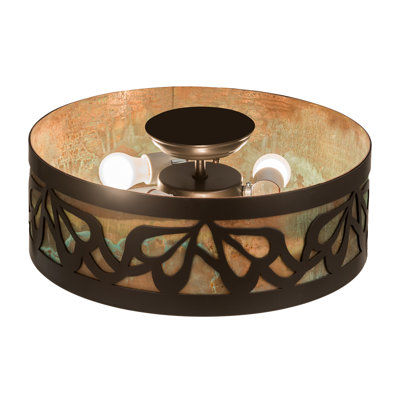 Rustic Lodge 3 - Light Flush Mount