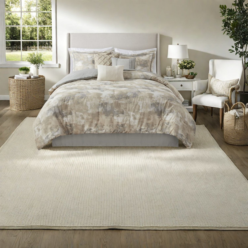 Ensembles de literie luxueux en mélange de coton, style moderne pour la maison