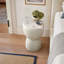 Table d'appoint ronde pour terrasse, table basse mouchetée beige clair et support à plantes