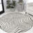 Maribo High-Low Abstract Groovy Striped Gray/Ivory Indoor/Outdoor Rug-1156786632