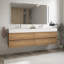 Meuble-lavabo avec lavabo à quartz et tiroirs à fermeture en douceur, meuble-lavabo mural flottant pour salle de bain moderne, lavabo une pièce-2128521909-2128521905-2128521906