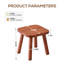 Solid Wood Accent Stool-1304899982